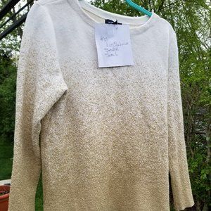 Liz Clabborne Boat Neck Ombre Shimmer Sweater - L